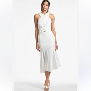 SACHIN & BABI Naomi Belted Halter Dress / size 12